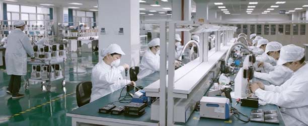 Factory workshop where accelerometers, fiber optic gyroscopes, and MEMS IMUs are produced.