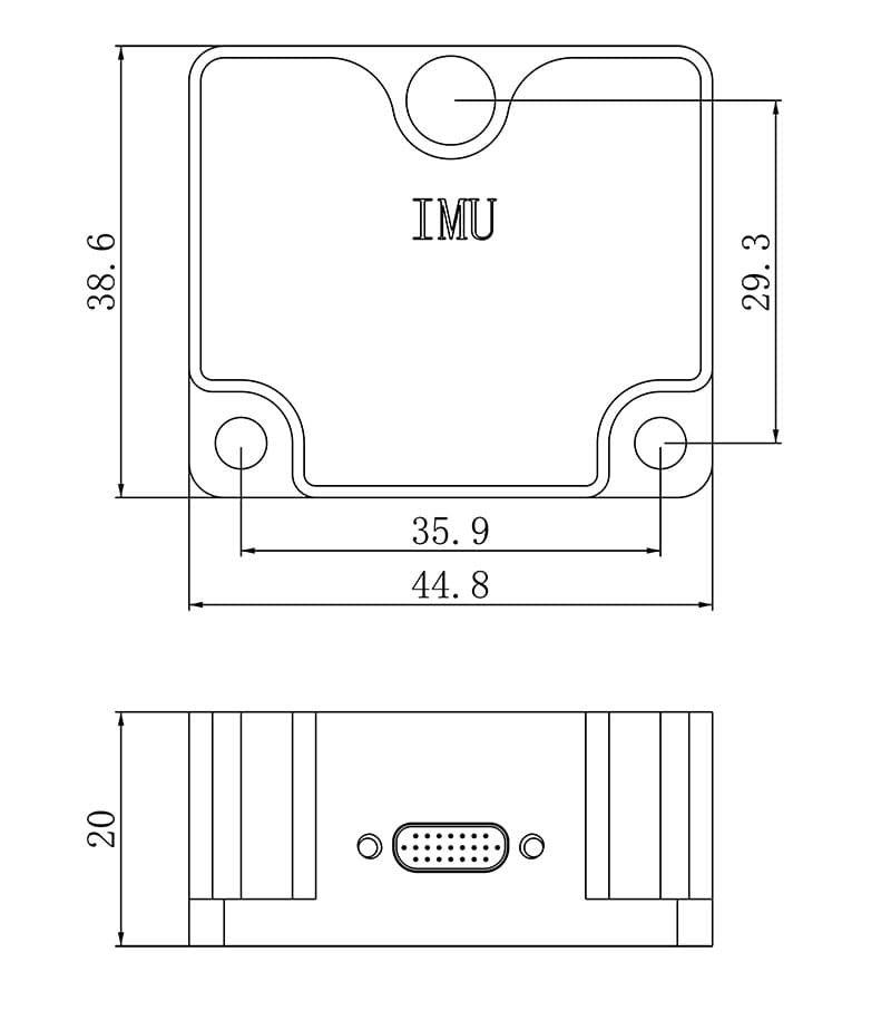 GN3-IMU3-60 installation drawing