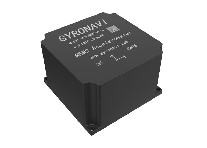 Robust MEMS accelerometer with connector, ideal for industrial systems and motion sensing.